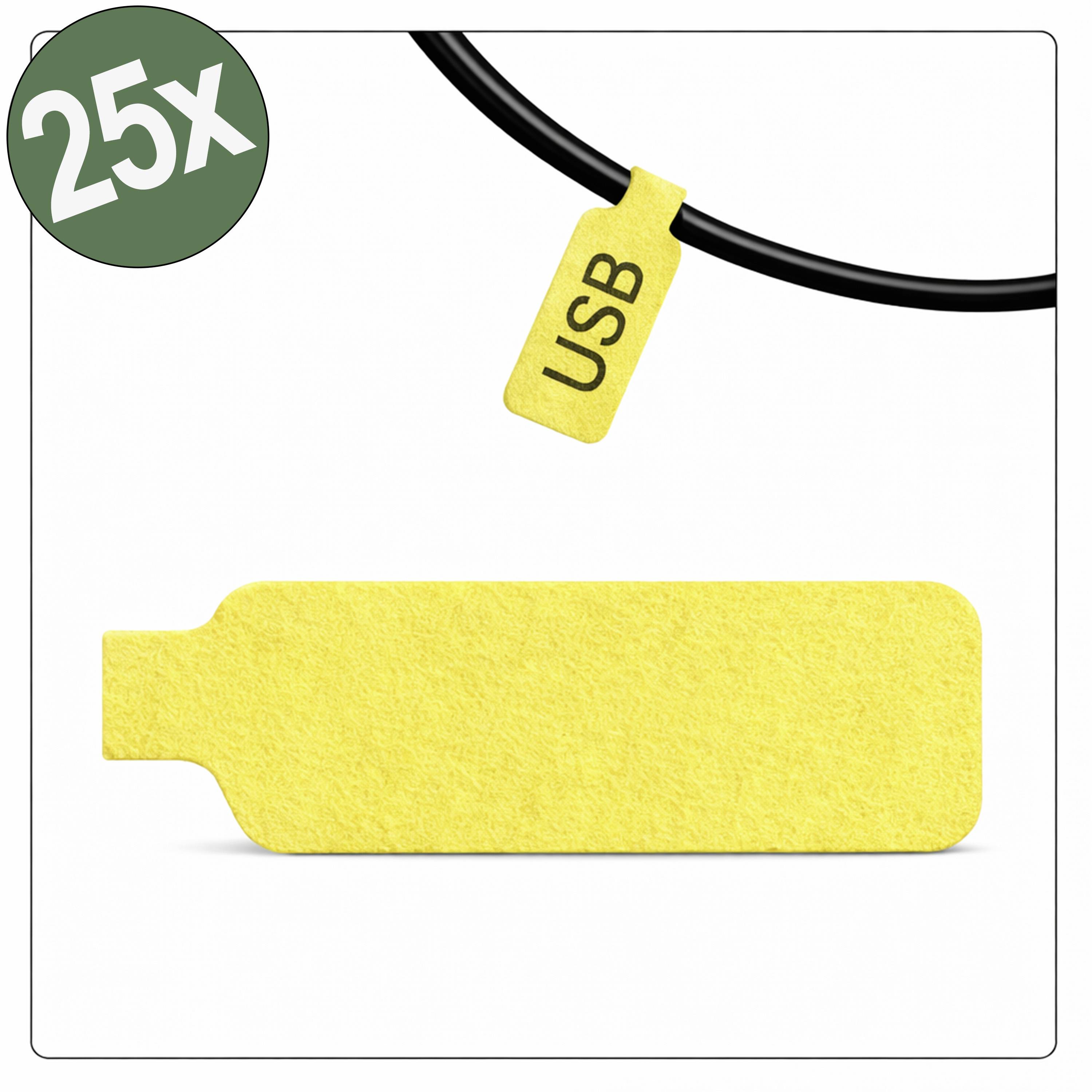 Etikett mit der Bezeichnung „USB