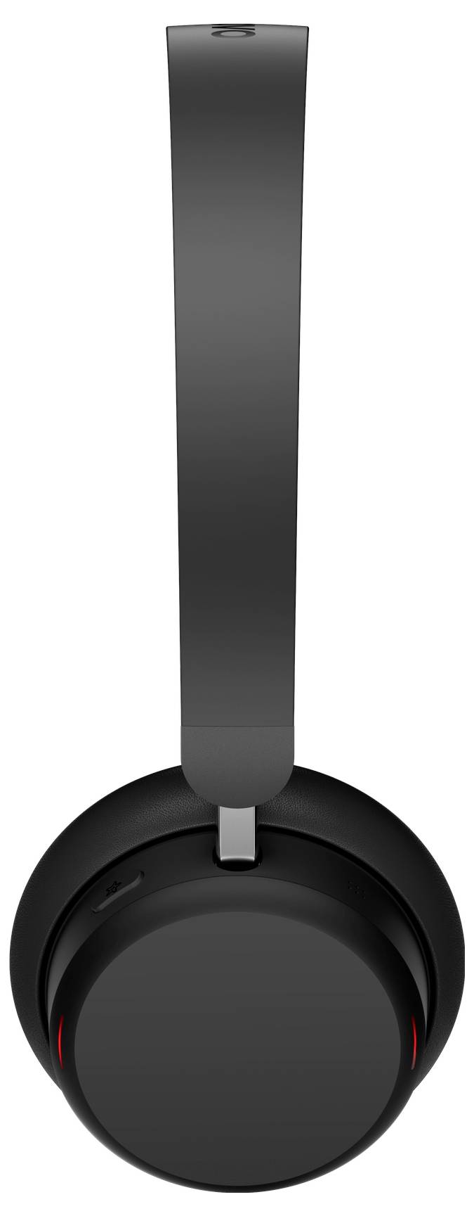 Schwarze kabellose Over-Ear-Kopfhörer mit elegantem Design und verstellbarem Kopfbügel.