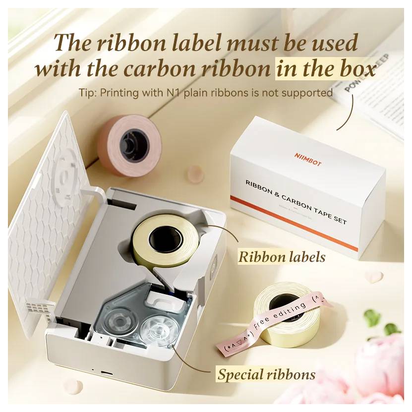 NIIMBOT Satin Label Set (Beige) für N1