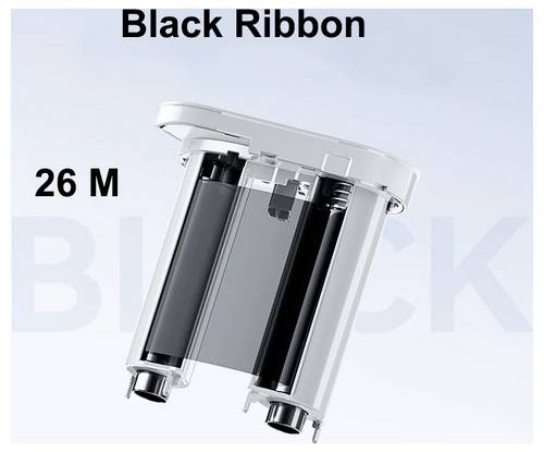 NIIMBOT Etiketten Rolle 76 mm x 26 m Schwarz 1 St. 1EH00029101 Universal-Etiketten