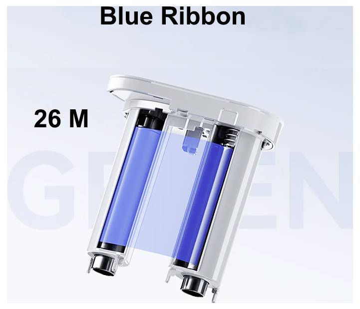 Blue Ribbon 26 M water filter cartridge with two blue filter elements in a clear housing.
