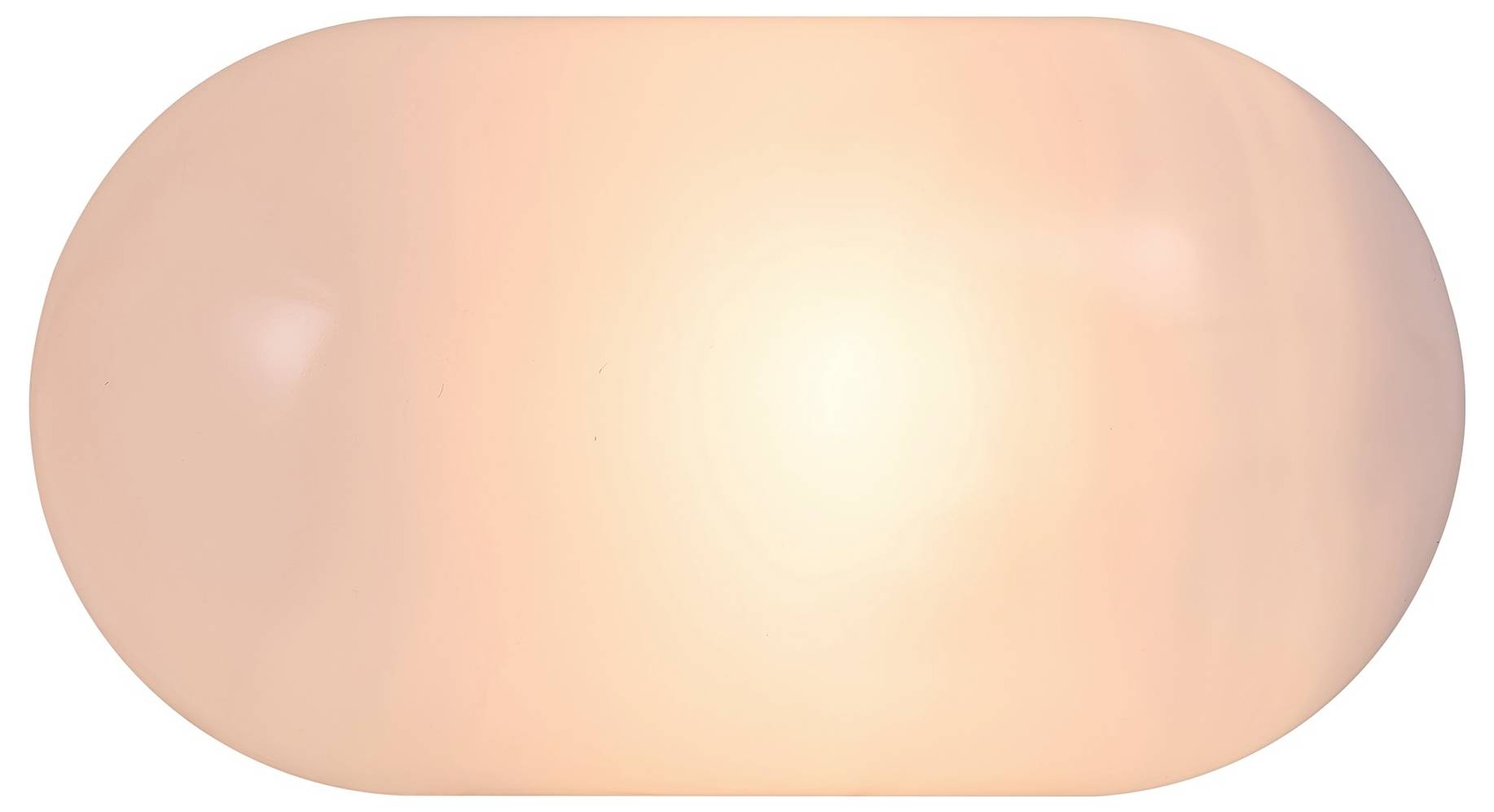 Ein sanft glühendes ovales Licht, zentral positioniert, mit einem warmen Pfirsichtöne, das eine beruhigende Atmosphäre schafft.