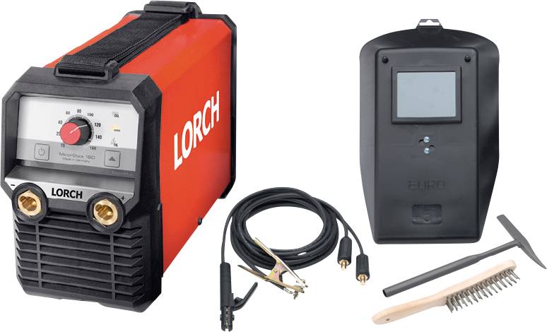 Ein roter Schweißinverter mit der Aufschrift „Lorch