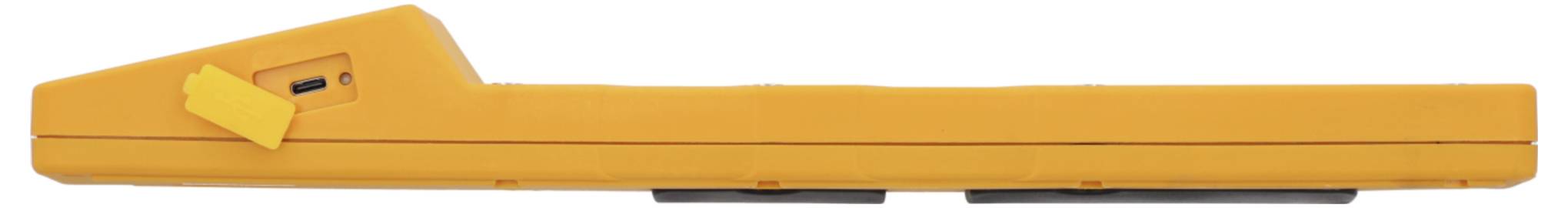 Ein elegantes, verchromtes zylindrisches Objekt mit einem schmalen Schaft und einer breiteren Oberseite, das einem modernen Werkzeug oder einer Komponente ähnelt, vor einem einfachen Hintergrund.