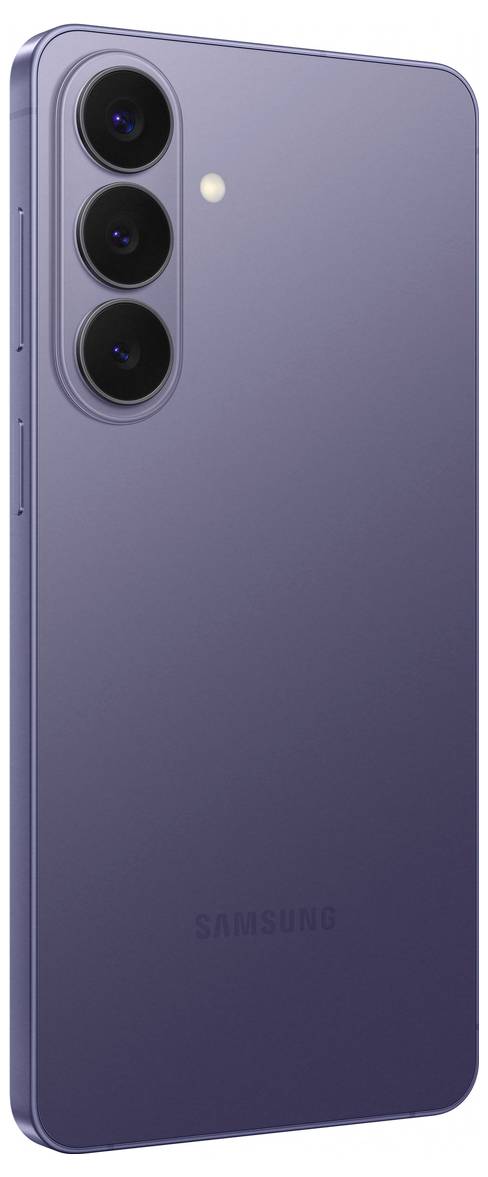 Samsung Galaxy S26 Ultra Smartphone mit Gradient-Bildschirm, auf dem der Text 