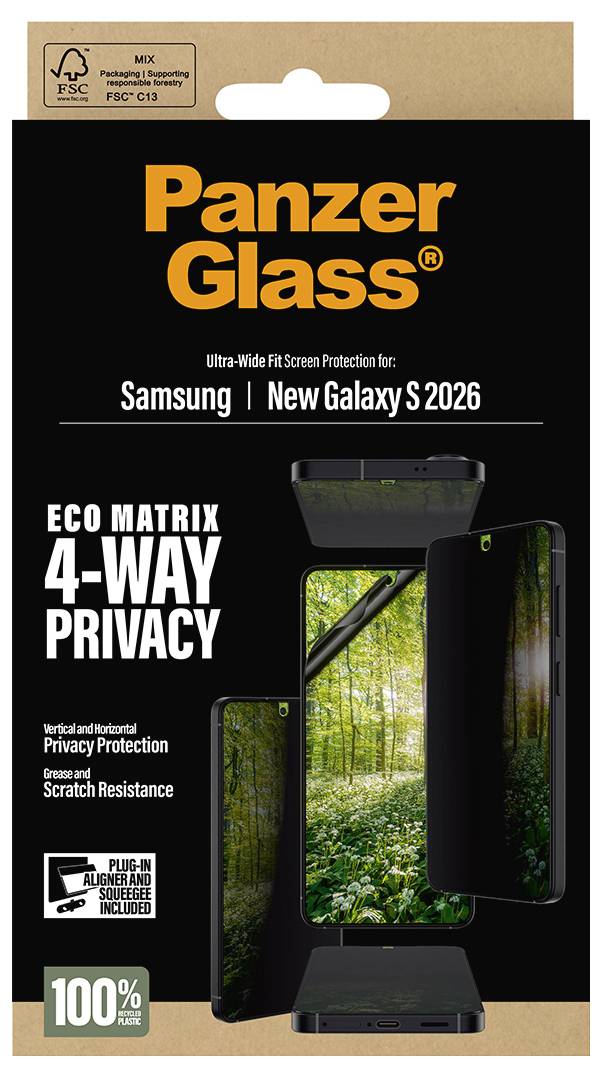 PanzerGlass Displayschutzglas mit Blickschutz Samsung Galaxy S26 1 St. PG41006