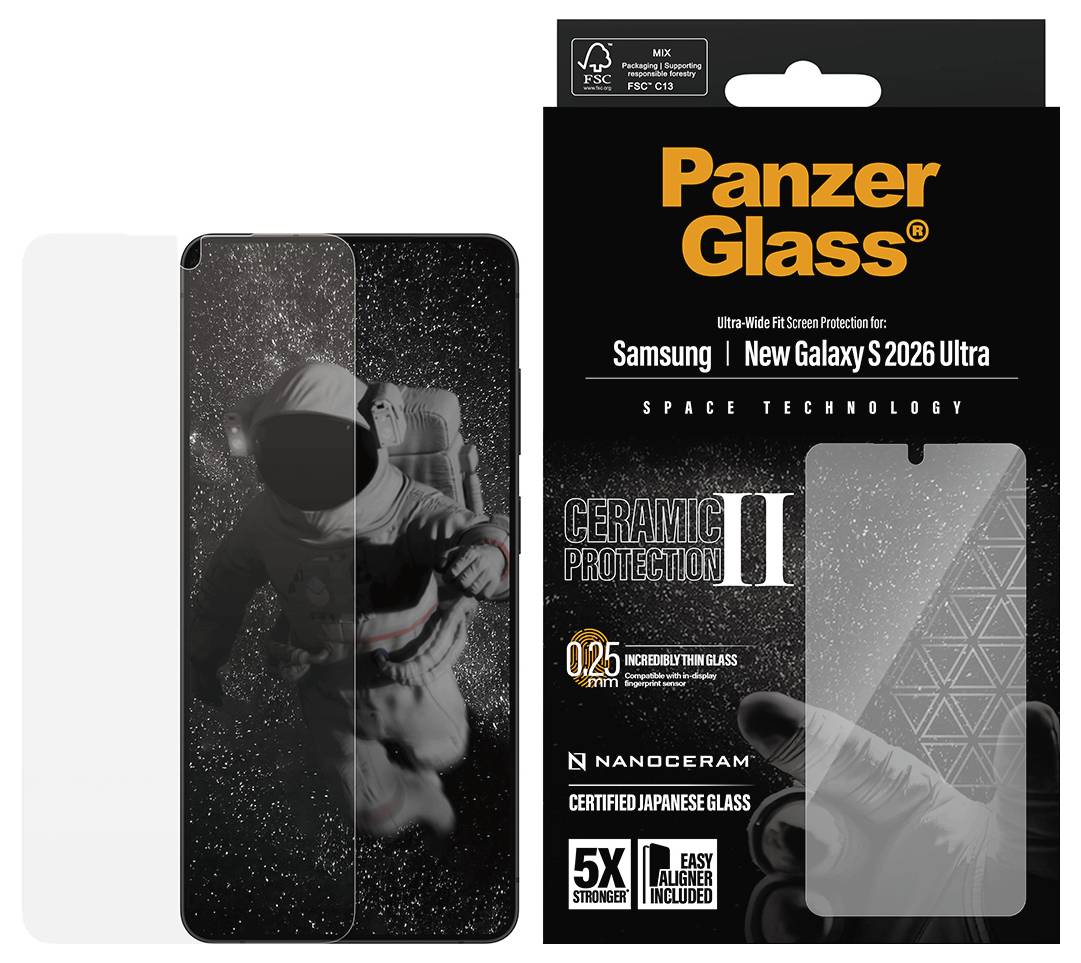 Ein Smartphone-Displayschutz mit einer leicht abgelösten Ecke, der sein dünnes, transparentes Design zeigt.