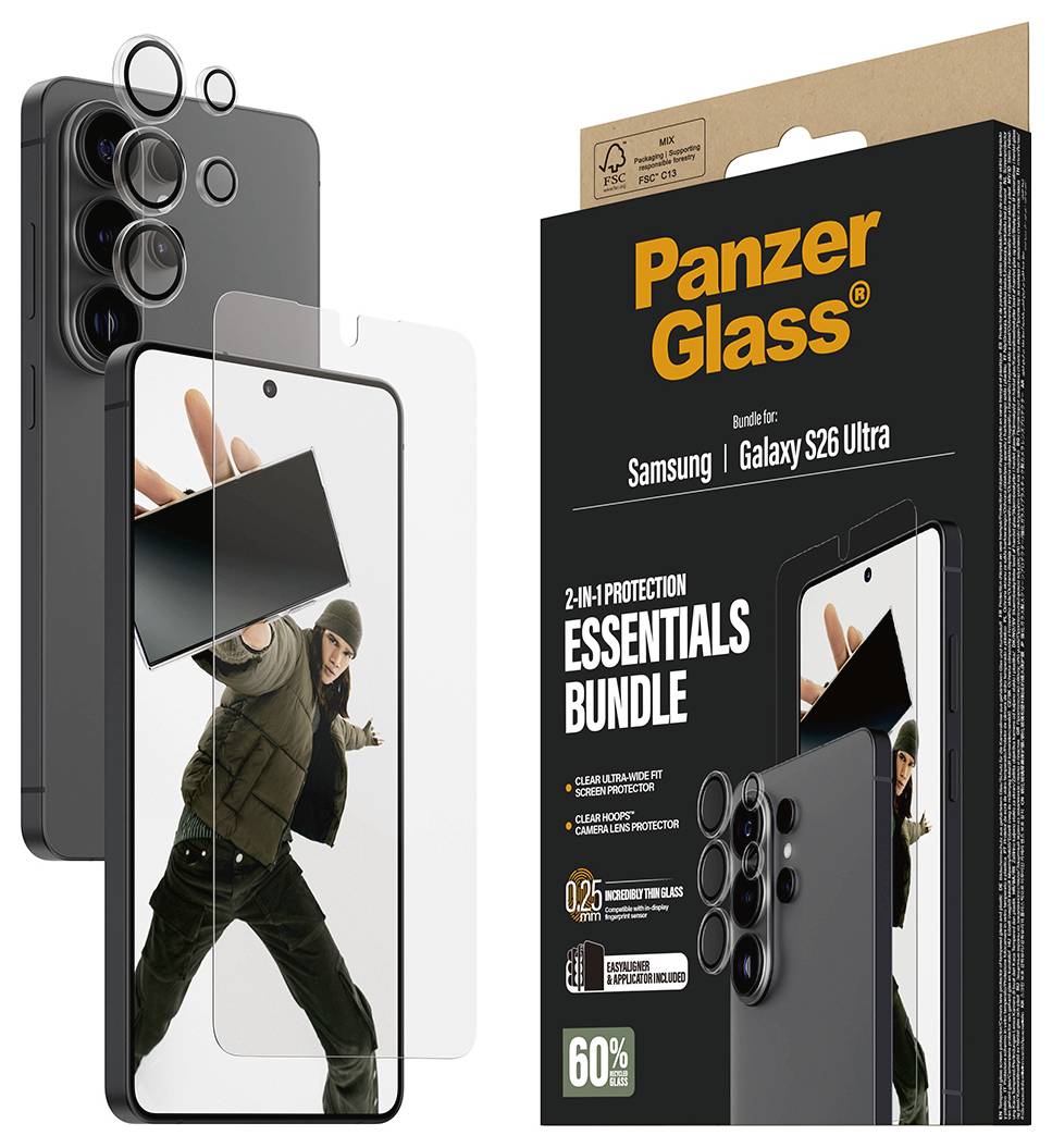 Ein „PanzerGlass Essentials Bundle