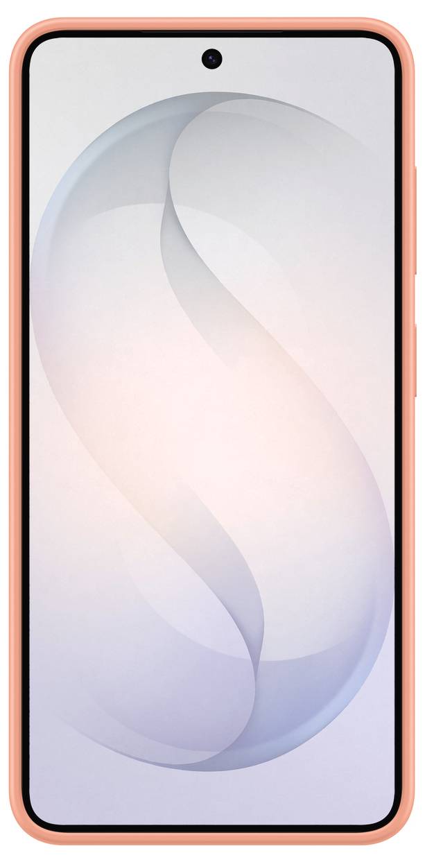 Ein hellblauer Samsung-Handykoffer mit einer ringförmigen Vertiefung und einem großen Kameraausschnitt.