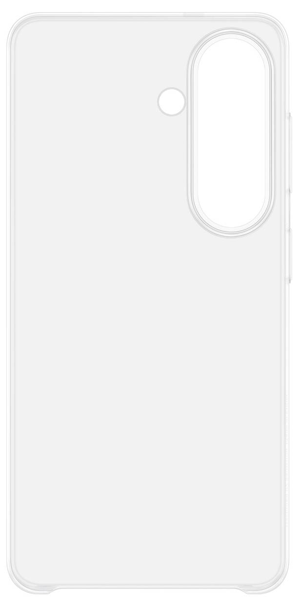 Durchsichtige Smartphone-Schutzhülle mit präzisen Aussparungen für Kamera und Tasten, entworfen für ein vertikal ausgerichtetes Triple-Kamera-Modul auf der linken Seite.