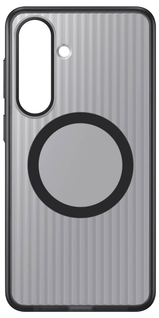 Ein schwarzer Recyclingbehälter mit grünem Deckel mit drei separaten Fächern zum Sortieren verschiedener Arten von Abfall.