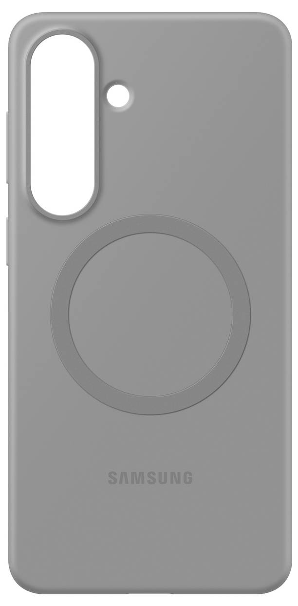 Ein Smartphone mit großem, randlosem Display, das einen sanften Farbverlaufshintergrund mit abstrakten hellen und dunklen geschwungenen Linien zeigt.