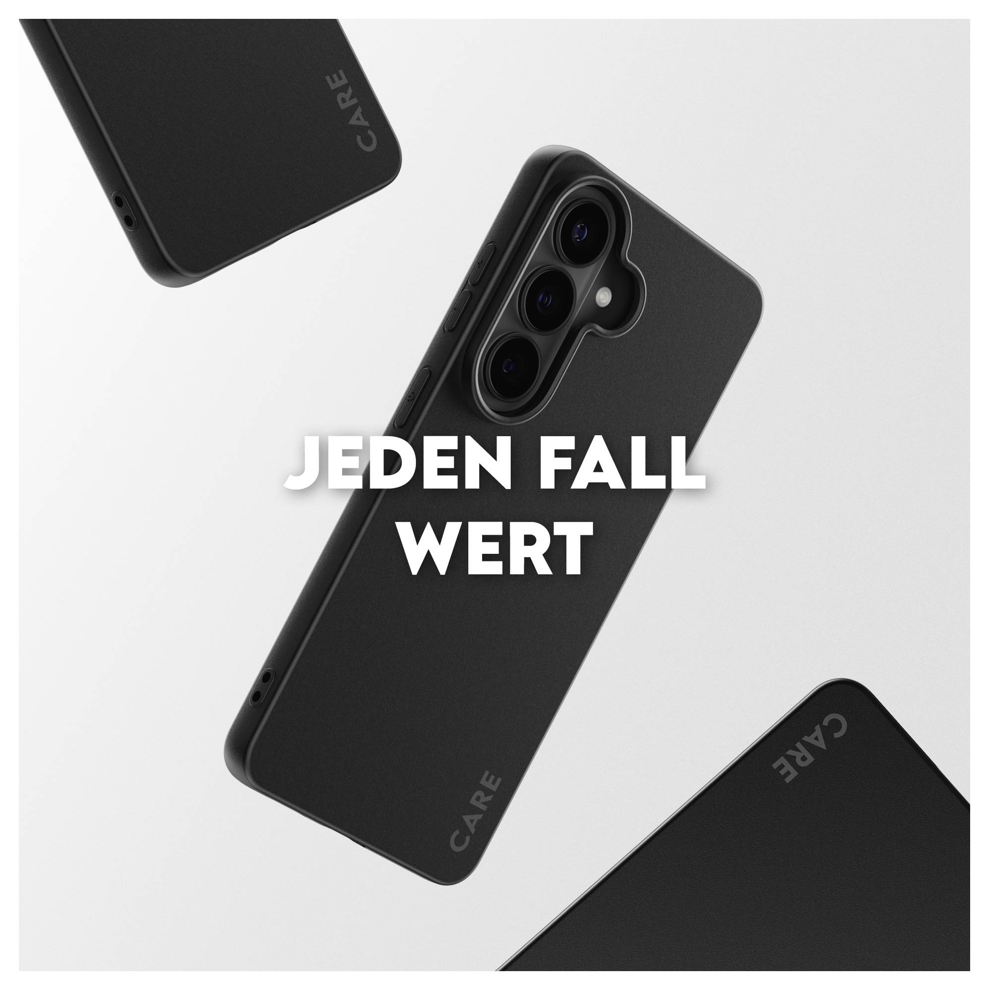 Ein schwarzes Handyhülle mit dem Wort 