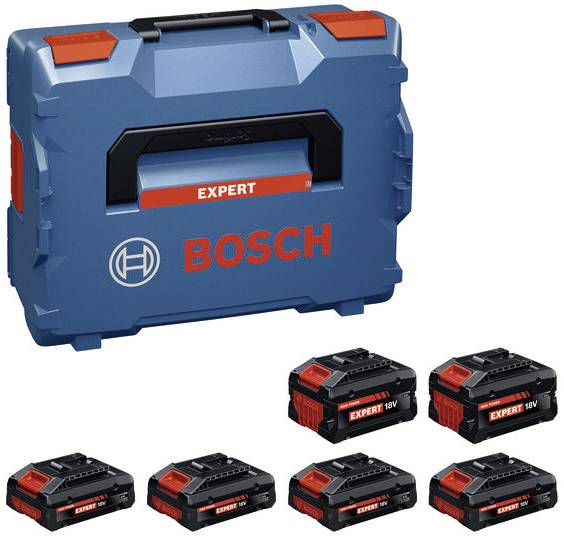 Blauer Bosch-Werkzeugkoffer mit der Bezeichnung „EXPERT