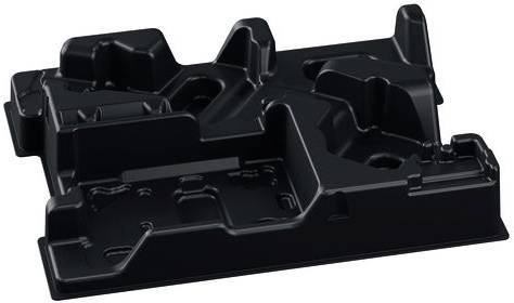 Ein schwarzes Kunststoff-Schutzfach zur Organisierung und Sicherung elektronischer Komponenten oder Werkzeuge mit verschiedenen Fächern und Schlitzen.