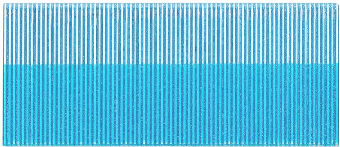 Ein Farbbarcode aus blauen und weißen vertikalen Linien.