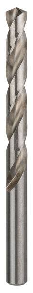 Ein Metallbohrer mit spiralförmigem Schneiddesign, verwendet zum Herstellen präziser Bohrungen in Materialien wie Holz, Metall oder Kunststoff.