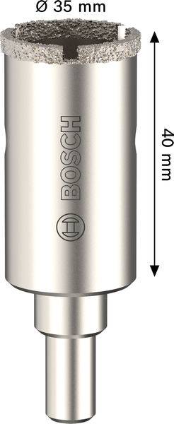 Bosch Diamantbohrkrone, zylindrische Form, gekennzeichnet mit „Ø 35 mm