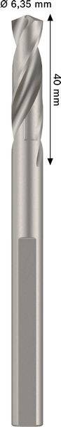 Bohrmeißel mit einem Durchmesser von 6,95 mm und einer Länge von 40 mm.