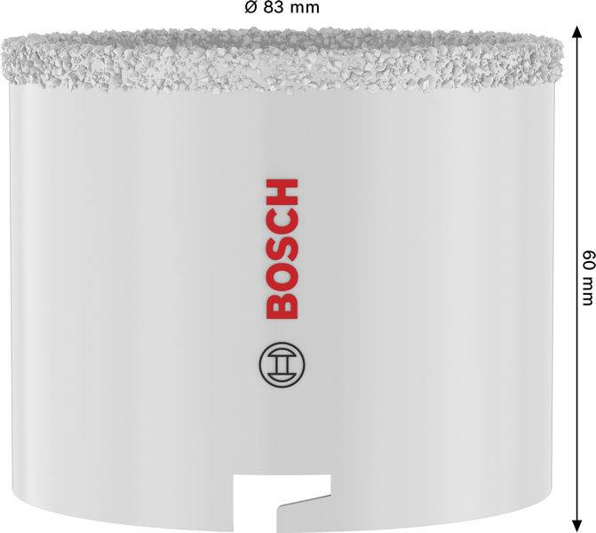 Lochsäge mit Schleifkante, gekennzeichnet mit „Bosch