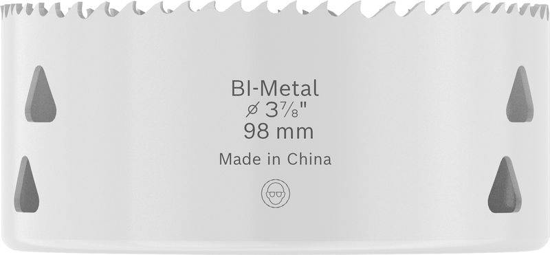 Ein Bi-Metall-Lochsäge mit einem Durchmesser von 3 7/8