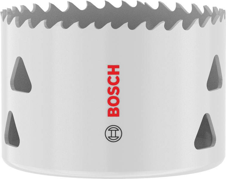 Bosch Sägeblatt für Kreissägen mit scharfen Zähnen, entwickelt für präzises Schneiden in Holzbearbeitungs- oder Metallbearbeitungsanwendungen. Markenlogo sichtbar.