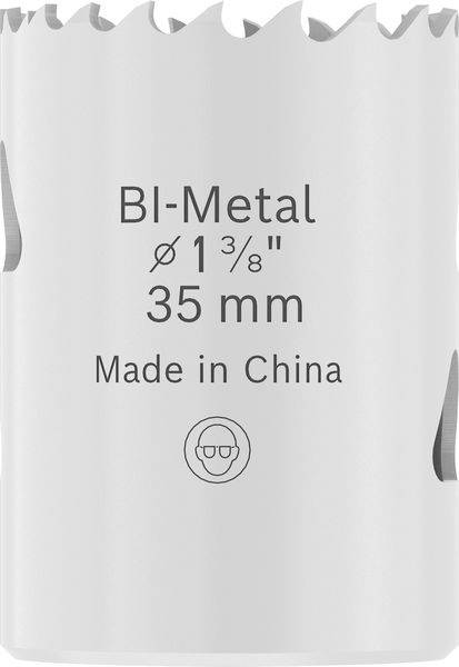 Ein Metalllochsägeblatt mit der Aufschrift 