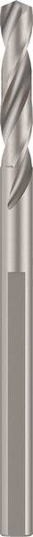 Ein metallischer Schaftfräser mit Spiralnuten, typischerweise verwendet für Präzisionsschneiden und Fräsen in Bearbeitungsprozessen.