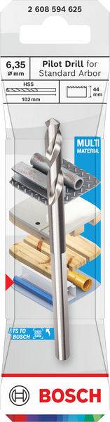 Bosch Pilotbohrer für Standard-Aufnahme, 6,35 mm (1/4