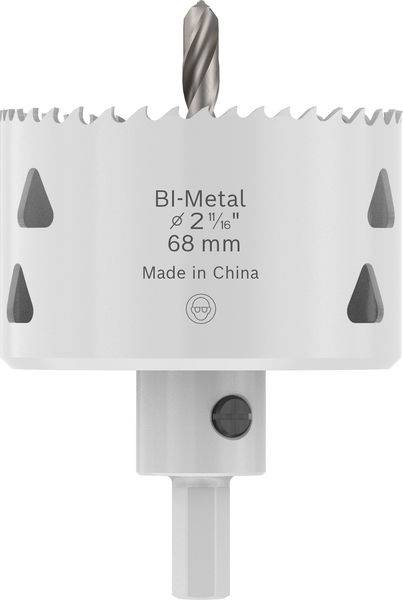 Ein Metalllochsäge-Bohrer mit der Bezeichnung 