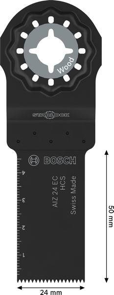 Oszillierwerkzeugblatt mit der Bezeichnung „Bosch Swiss Made