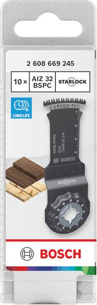 Bosch Starlock Oszillations-Multitool-Zubehör; langlebige Klinge für Holz und Metall. Modell: AIZ 32 BSPC, 10er-Pack.