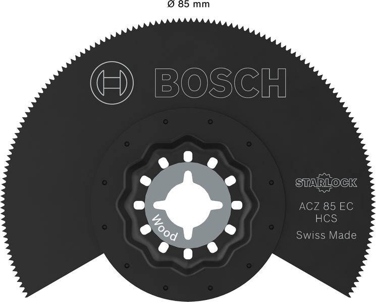 Bosch Sägeblatt, 85 mm Durchmesser, für Holz konzipiert, mit der Bezeichnung „ACZ 85 EC HCS