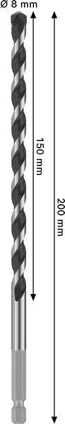 Bosch Accessories 2608706986 2608706986 Stein-Spiralbohrer 1 St.