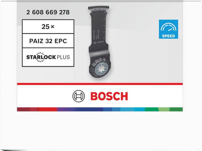 Bosch Starlock Plus PAIZ 32 EPC 25x Blätter, entwickelt für Geschwindigkeit, Teilenummer 2 608 669 278.