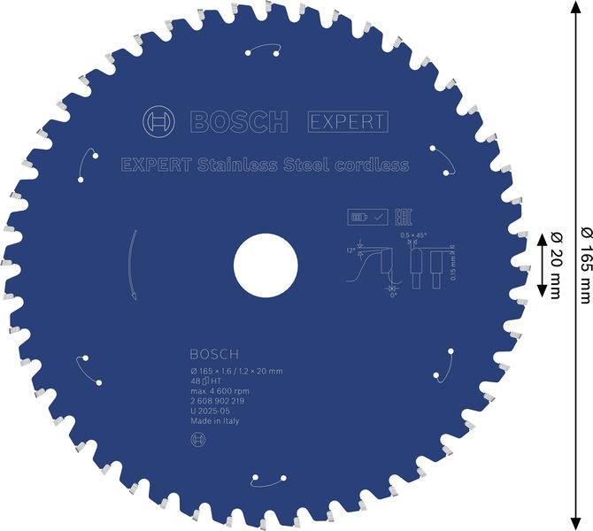 Kreissägeblatt mit der Aufschrift „BOSCH EXPERT