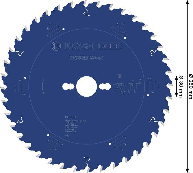 Ein Kreissägeblatt mit der Bezeichnung „BOSCH EXPERT Wood
