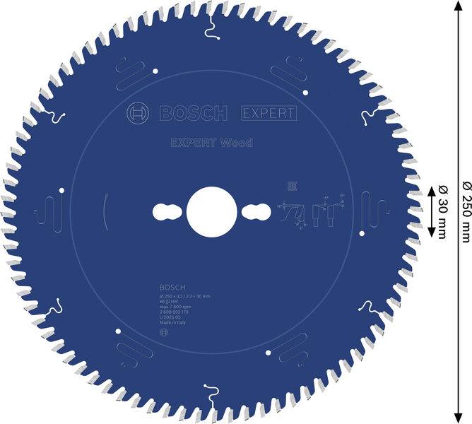 Ein rundes Sägeblatt mit der Bezeichnung 
