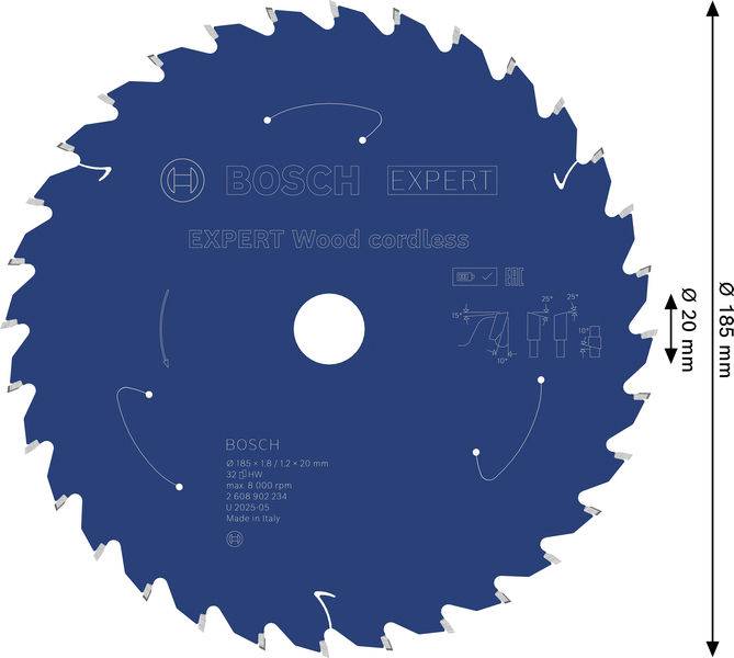 Kreissägeblatt mit Bezeichnung 