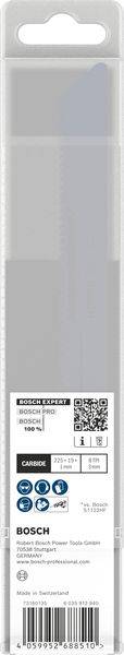 „Bosch-Stichsägeblätter, T118A, 5 Stück, Metall, Feinzahn, 50 mm, hergestellt in der Schweiz.