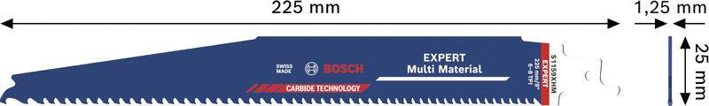 Sägeblatt mit der Bezeichnung „BOSCH Expert Multi Material