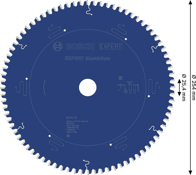 Bosch Accessories 2608902243 2608902243 Kreissägeblatt Zähneanzahl: 80 1St.