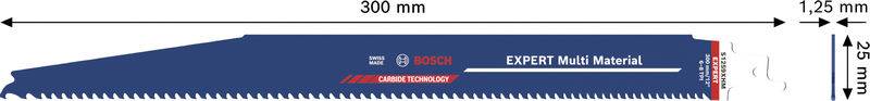 Bosch Accessories 2608902338 EXPERT Multi Material S1259XHM Säbelsägeblatt, 10-tlg. 10St.