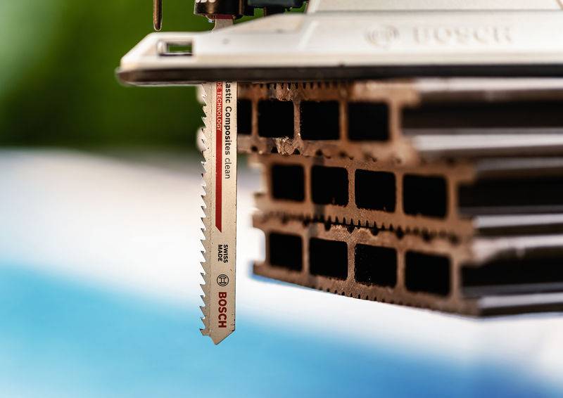 Bosch Accessories 2608902471 EXPERT Plastic Composites clean T301CHM Stichsägeblatt, 3-tlg. 3St.