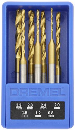 Dremel MAX 628 DM 26150628DM Präzisionsbohrer-Set 0.8 mm, 1.2 mm, 1.6 mm, 2 mm, 2.4 mm, 2.8 mm, 3.2
