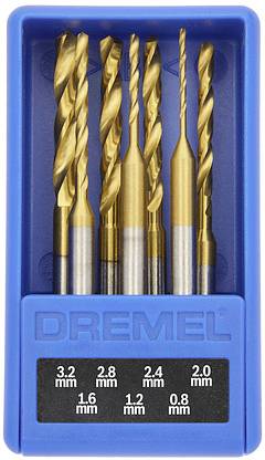 Dremel MAX 628 DM 26150628DM Präzisionsbohrer-Set 0.8 mm, 1.2 mm, 1.6 mm, 2 mm, 2.4 mm, 2.8 mm, 3.2mm 1St.