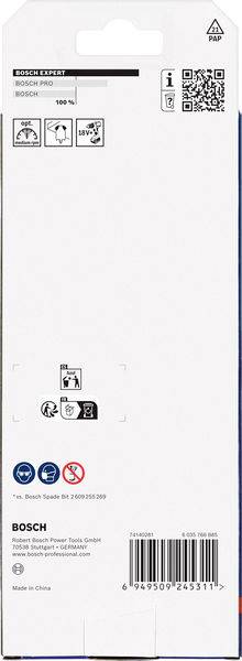 Bosch Accessories 2608902108 Flachfräsbohrer-Set 14 mm, 16 mm, 18 mm, 20 mm, 22 mm, 24 mm 1 St.
