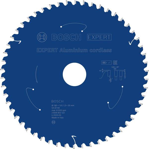 Kreissägeblatt mit der Bezeichnung „Bosch Expert Aluminum Cordless