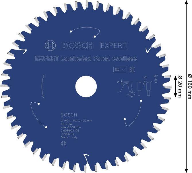 Kreissägeblatt mit der Bezeichnung 