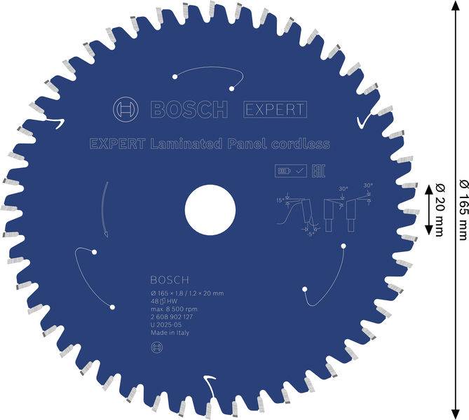 Ein Kreissägeblatt mit der Bezeichnung „BOSCH EXPERT